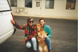 1996-xx-xx -TVZ and Chris Buhalis after recording sessions of Chriss Kenai Dreams Album
